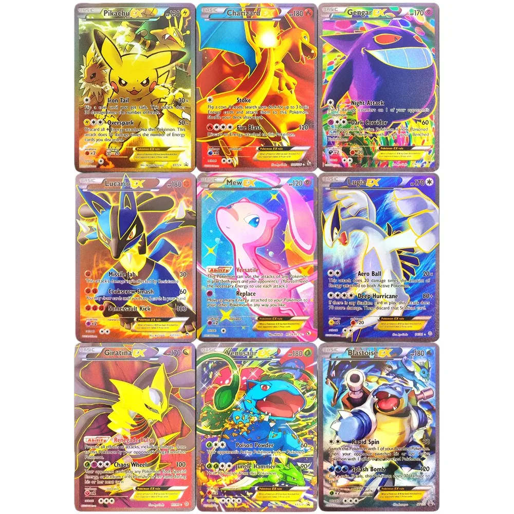 Карты с покемонами «сделай сам» PTCG XY Promo Charizard Gengar Giratina Mew Lucario Lugia Venusaur EX XY124 XY123, коллекционная карта английских игр
Карты с покемонами «сделай сам» PTCG XY Promo Charizard Gengar Giratina Mew Lucario Lugia Venusaur EX XY124 XY123, коллекционная карта английских игр