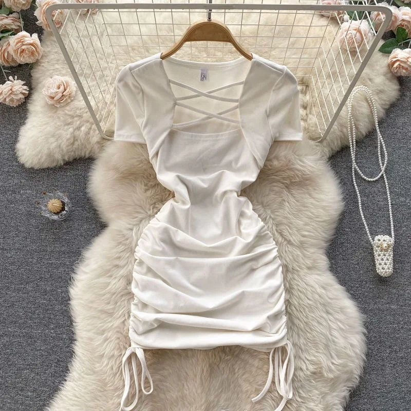 Dress Girls Summer New Square Neck Drawstring Solid Color Fashion Short Sleeved 2024 Simple Elastic Waist Fashion
Dress Girls Summer New Square Neck Drawstring Solid Color Fashion Short Sleeved 2024 Simple Elastic Waist Fashion