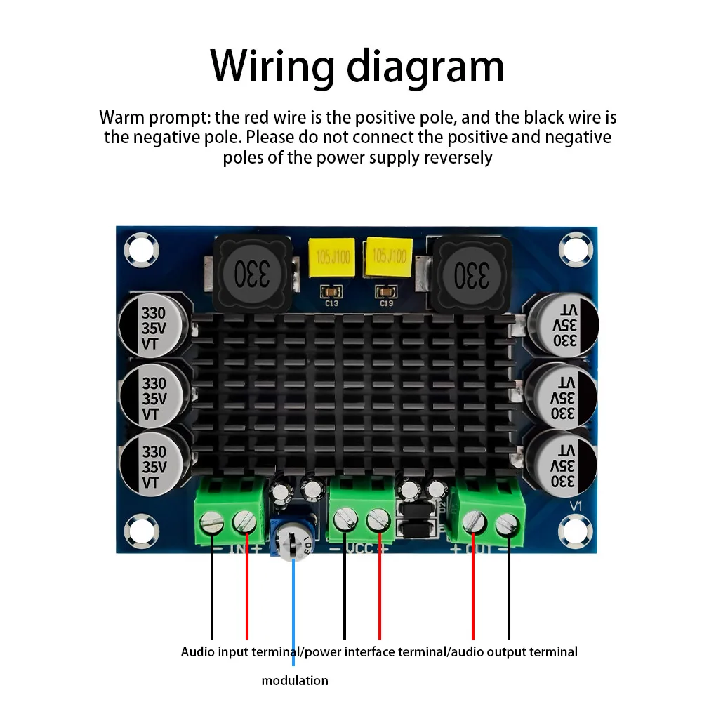 Mono Digital Power Amplifier Board Noise Reduction DC 10-24V Single Channel Speaker Soundbox Amp Module Spare Parts
Mono Digital Power Amplifier Board Noise Reduction DC 10-24V Single Channel Speaker Soundbox Amp Module Spare Parts