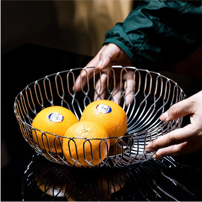 Luxury Fruit and Vegetable Basket Stainless Steel Bread Baskets for Kitchen Restaurant Storage Tray Coffee Table Home Decoration
Luxury Fruit and Vegetable Basket Stainless Steel Bread Baskets for Kitchen Restaurant Storage Tray Coffee Table Home Decoration