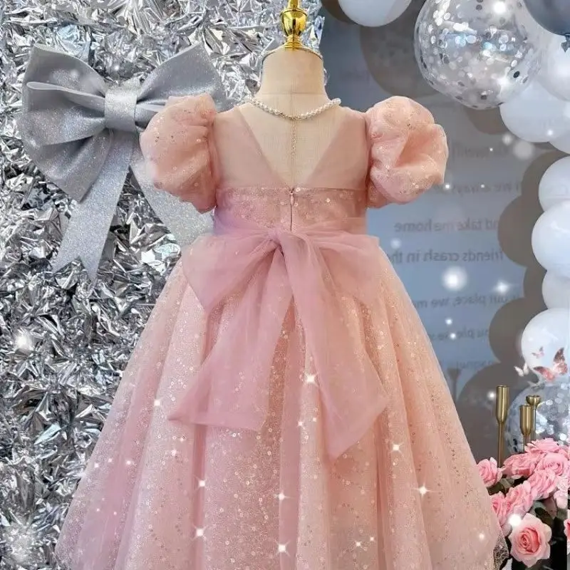 Children's Dress Summer New Girl Bubble Sleeve Princess Dress Heavy Industry Shining Birthday Performance Dress 90-150cm
Children's Dress Summer New Girl Bubble Sleeve Princess Dress Heavy Industry Shining Birthday Performance Dress 90-150cm