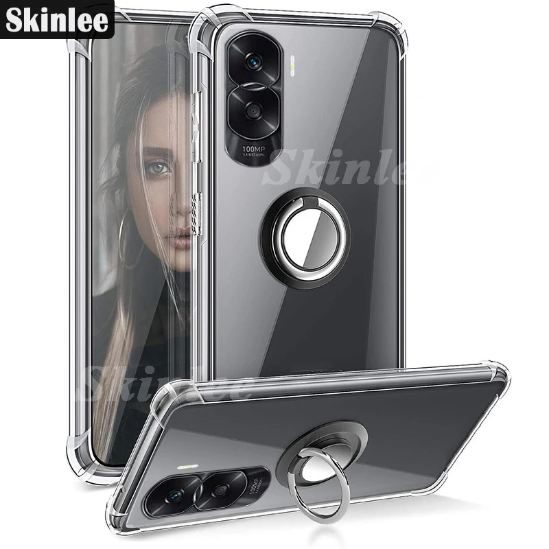 Skinlee Case For Honor 90 Lite With Finger Ring Transparent Airbag Frame Silicone Soft Shell For Honor 90 Pro Back Cover
Skinlee Case For Honor 90 Lite With Finger Ring Transparent Airbag Frame Silicone Soft Shell For Honor 90 Pro Back Cover