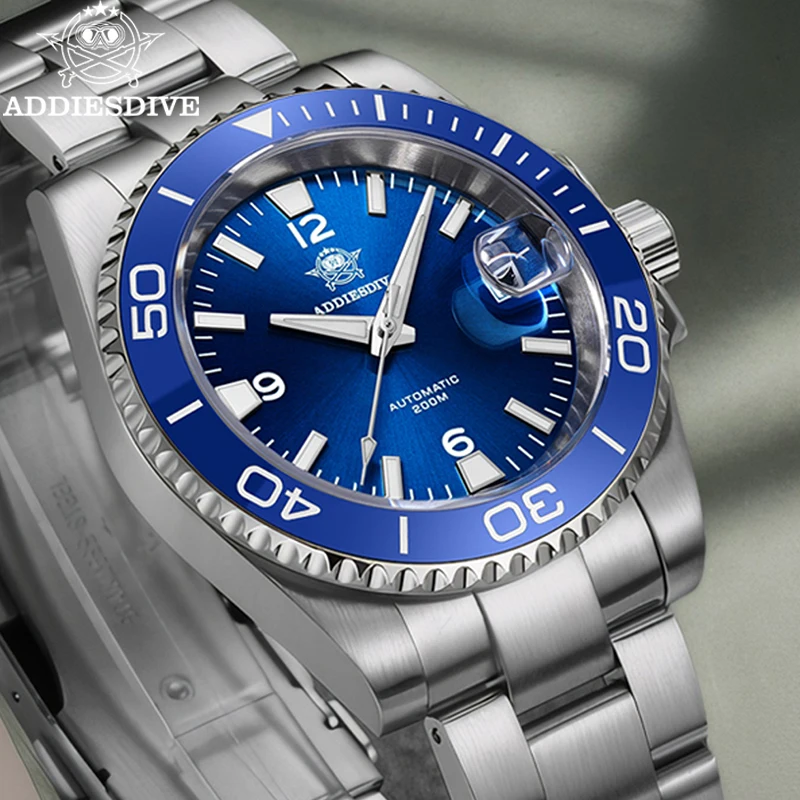 ADDIESDIVE Men's Japan 8215 Automatic Watch Sapphire Glass 200m Luminous Divers Watch Ceramic Bezel Men's Mechanical Wristwatch
ADDIESDIVE Men's Japan 8215 Automatic Watch Sapphire Glass 200m Luminous Divers Watch Ceramic Bezel Men's Mechanical Wristwatch