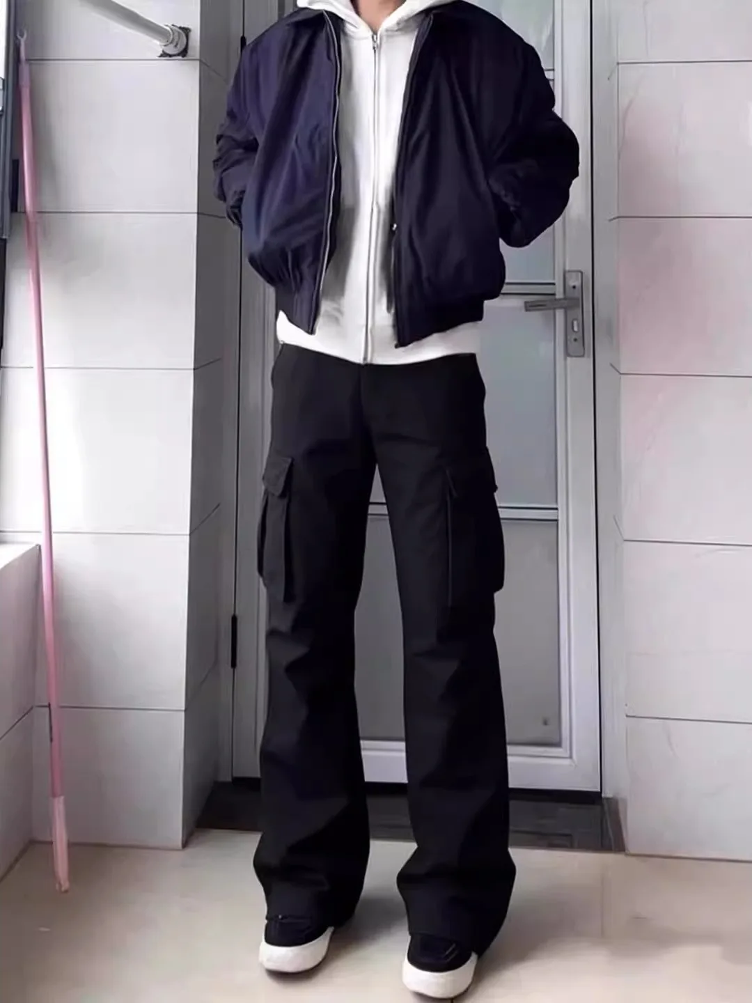 Bla Pleated Flared Workwear Pants Men's Autumn Winter American High Street Vibe Knife Pants Multiple kets Casual Straigh...
Bla Pleated Flared Workwear Pants Men's Autumn Winter American High Street Vibe Knife Pants Multiple kets Casual Straigh...