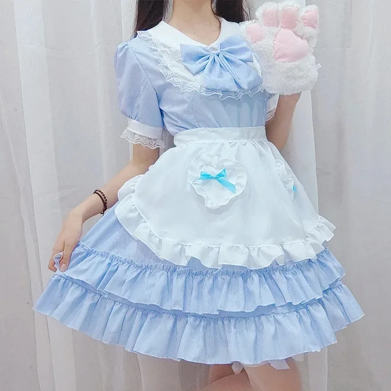 Japanese Sweet Women Kawaii Dress Role Play Party Cosplay Anime Kawaii Clothing Sexy Lolita Pink Maid Costumes
Japanese Sweet Women Kawaii Dress Role Play Party Cosplay Anime Kawaii Clothing Sexy Lolita Pink Maid Costumes