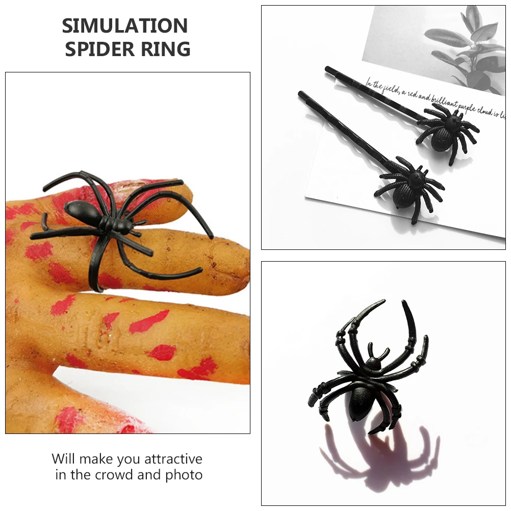 Simulated Spider Hair Clip Rings Halloween Accessories Plastic Artificial Decorative Hairpin For Child Party Trick
Simulated Spider Hair Clip Rings Halloween Accessories Plastic Artificial Decorative Hairpin For Child Party Trick