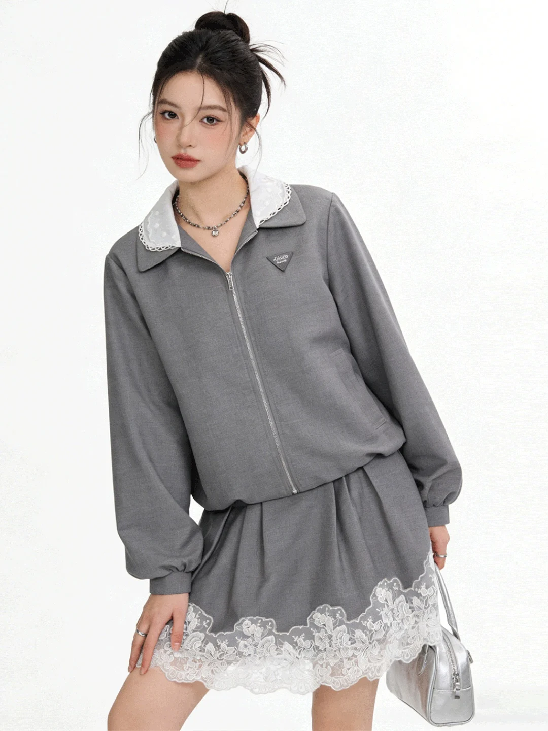 Korean Sle Collar Jaet Early Spring Lace Splicing Pleated Skirt Small Size 2026 New Faion Set College Sle
Korean Sle Collar Jaet Early Spring Lace Splicing Pleated Skirt Small Size 2026 New Faion Set College Sle