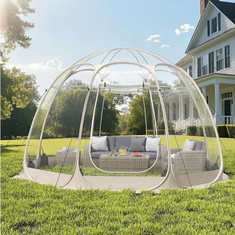 8-14 Person Pop-up Bubble Tent with Waterproof Roof & Vent Windows – Camping Shelters, 12x12 Outdoor Garden Dome Igloo
8-14 Person Pop-up Bubble Tent with Waterproof Roof & Vent Windows – Camping Shelters, 12x12 Outdoor Garden Dome Igloo