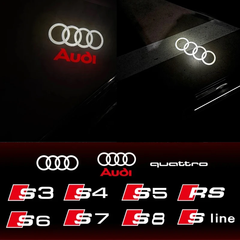 LED Car Door Logo Welcome Light Laser Projector Lamp For Audi Sline S3 S4 S5 S6 S7 RS Quattro Q7 Q5 Q3 A4 B8 8P A3 A6 C7 A5 A6L
LED Car Door Logo Welcome Light Laser Projector Lamp For Audi Sline S3 S4 S5 S6 S7 RS Quattro Q7 Q5 Q3 A4 B8 8P A3 A6 C7 A5 A6L