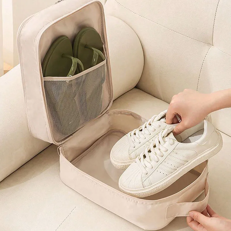 New Travel Shoe Bag Storage Bag Washed Diagonal Breathable Mesh Multiple Pairs of Shoes Portable Shoe Box for Business Trips
New Travel Shoe Bag Storage Bag Washed Diagonal Breathable Mesh Multiple Pairs of Shoes Portable Shoe Box for Business Trips