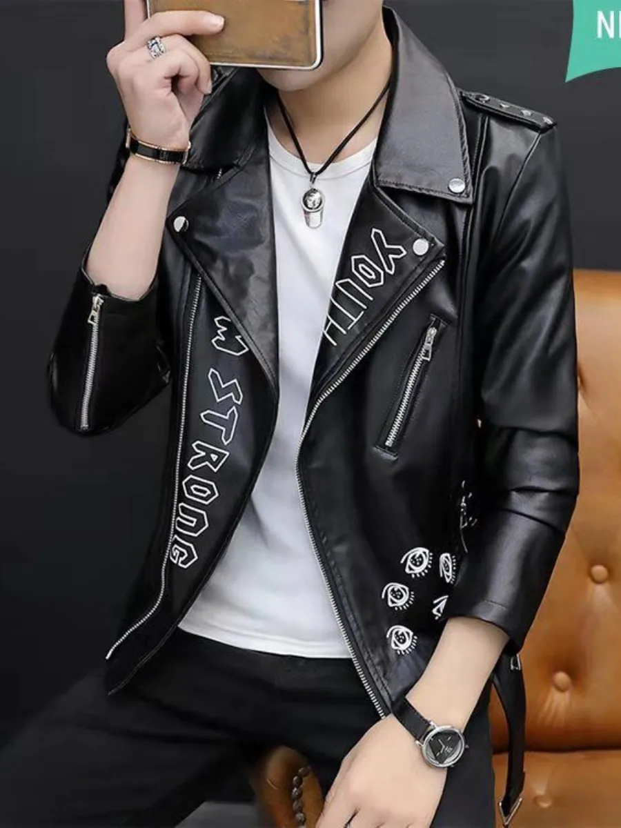 Morogen Men's PU Leather Jacket Short Biker Style Slim Fit Trendy Autumn Winter Outerwear Cleanfit Long Sleeve Double Sided Wear
Morogen Men's PU Leather Jacket Short Biker Style Slim Fit Trendy Autumn Winter Outerwear Cleanfit Long Sleeve Double Sided Wear
