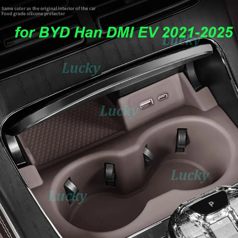 Car Central Cup Silicone Holder Storage Box for BYD Han DMI EV 2021-2025 Center Console Anti-slip Pad Interior Accessories
Car Central Cup Silicone Holder Storage Box for BYD Han DMI EV 2021-2025 Center Console Anti-slip Pad Interior Accessories