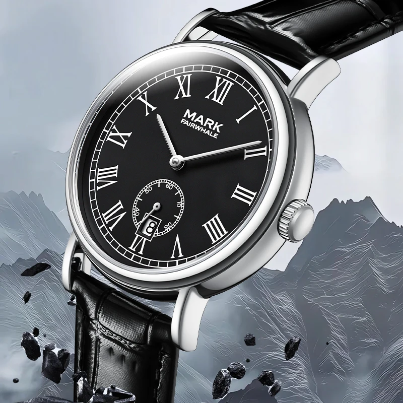 MARK FAIRWHALE Men's Mechanical Watch Automatic Movement Small Second Dial Genuine Leather Strap Business Male Wristwatch
MARK FAIRWHALE Men's Mechanical Watch Automatic Movement Small Second Dial Genuine Leather Strap Business Male Wristwatch