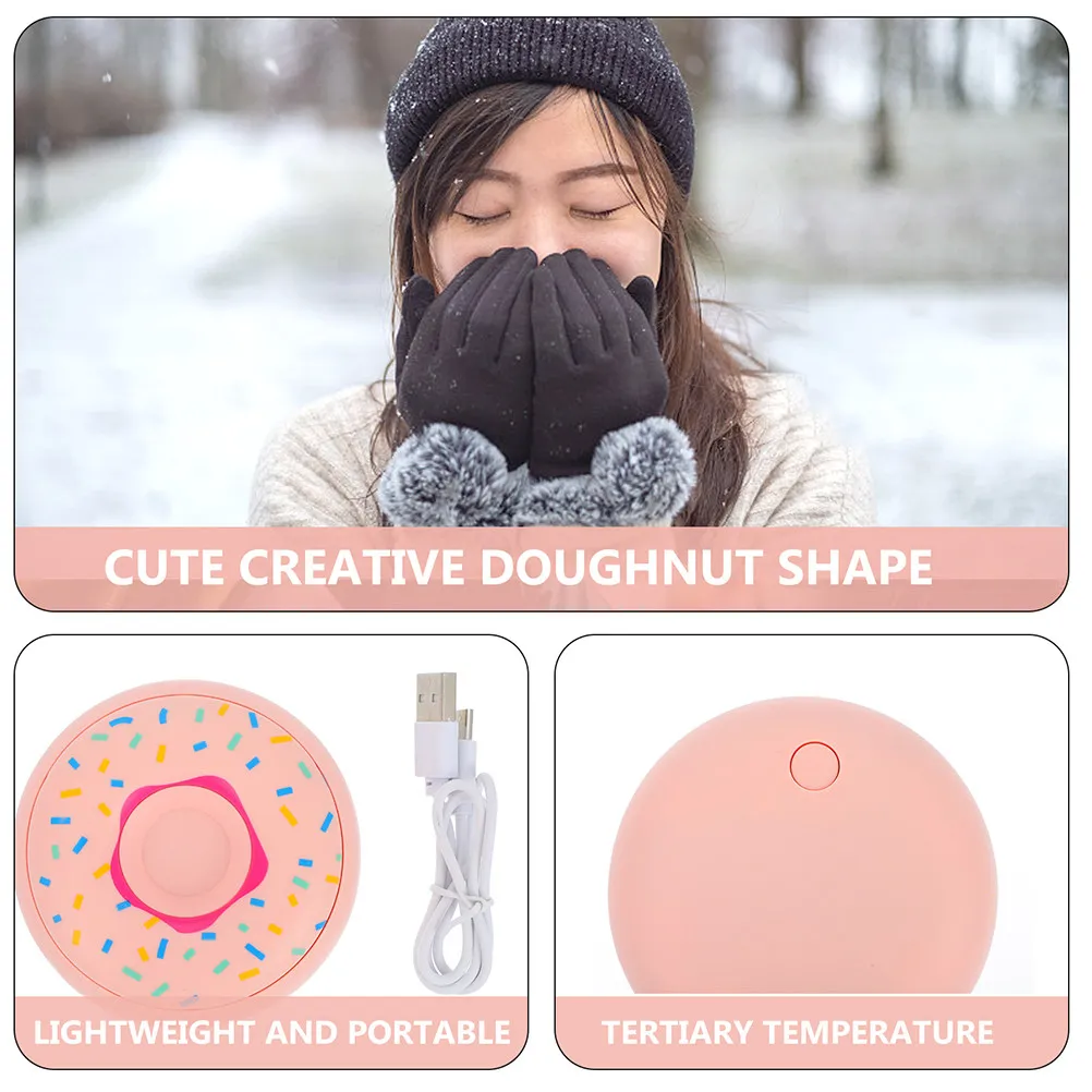 2 комплекта перезаряжаемых портативных мини-грелок для рук с USB-питанием, в форме пончика, компактные, легкие, идеально подходят для кемпинга, походов и
2 комплекта перезаряжаемых портативных мини-грелок для рук с USB-питанием, в форме пончика, компактные, легкие, идеально подходят для кемпинга, походов и