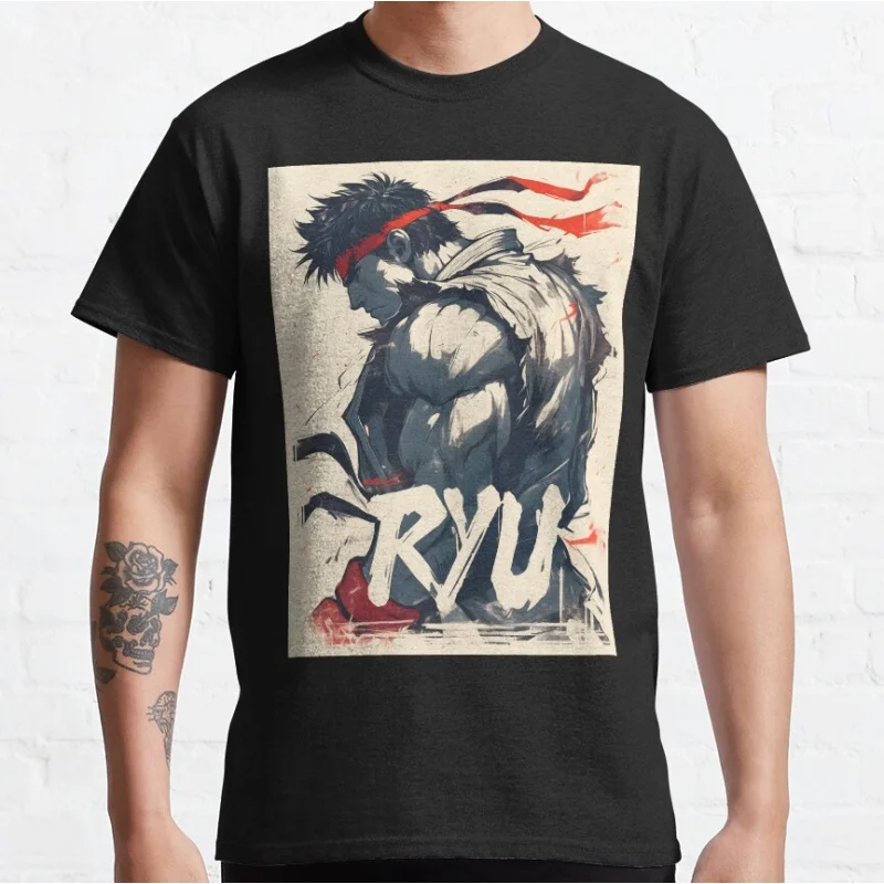 Ryu - 22 80s Combat Street fighter Gift t shirt Retro Arcade game Graphic Tee Y2K Clothes Large size Tops 100% cotton clothing
Ryu - 22 80s Combat Street fighter Gift t shirt Retro Arcade game Graphic Tee Y2K Clothes Large size Tops 100% cotton clothing