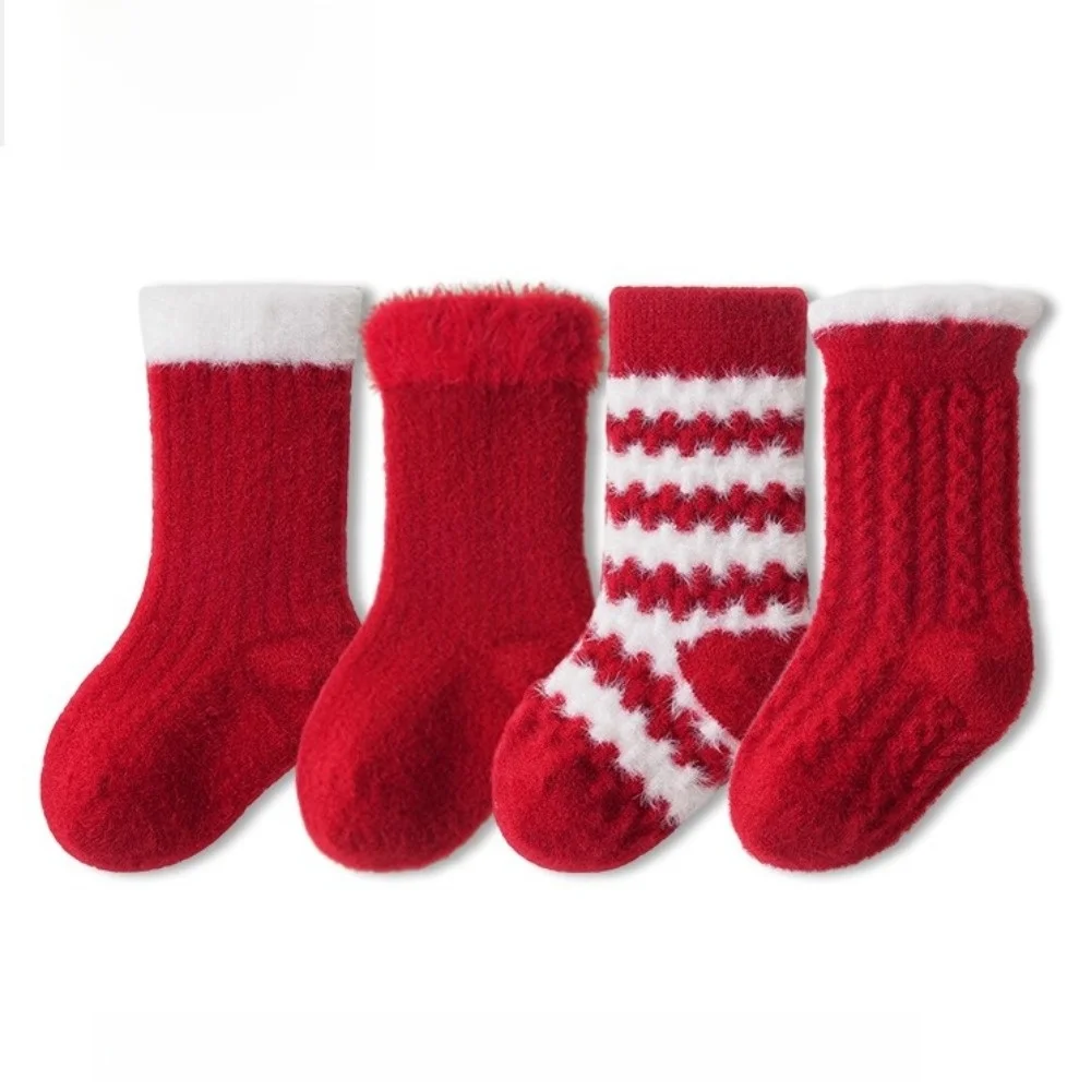 Милые детские новогодние носки в красную полоску, мягкие утолщенные махровые носки, зимние теплые носки-тапочки
Милые детские новогодние носки в красную полоску, мягкие утолщенные махровые носки, зимние теплые носки-тапочки
