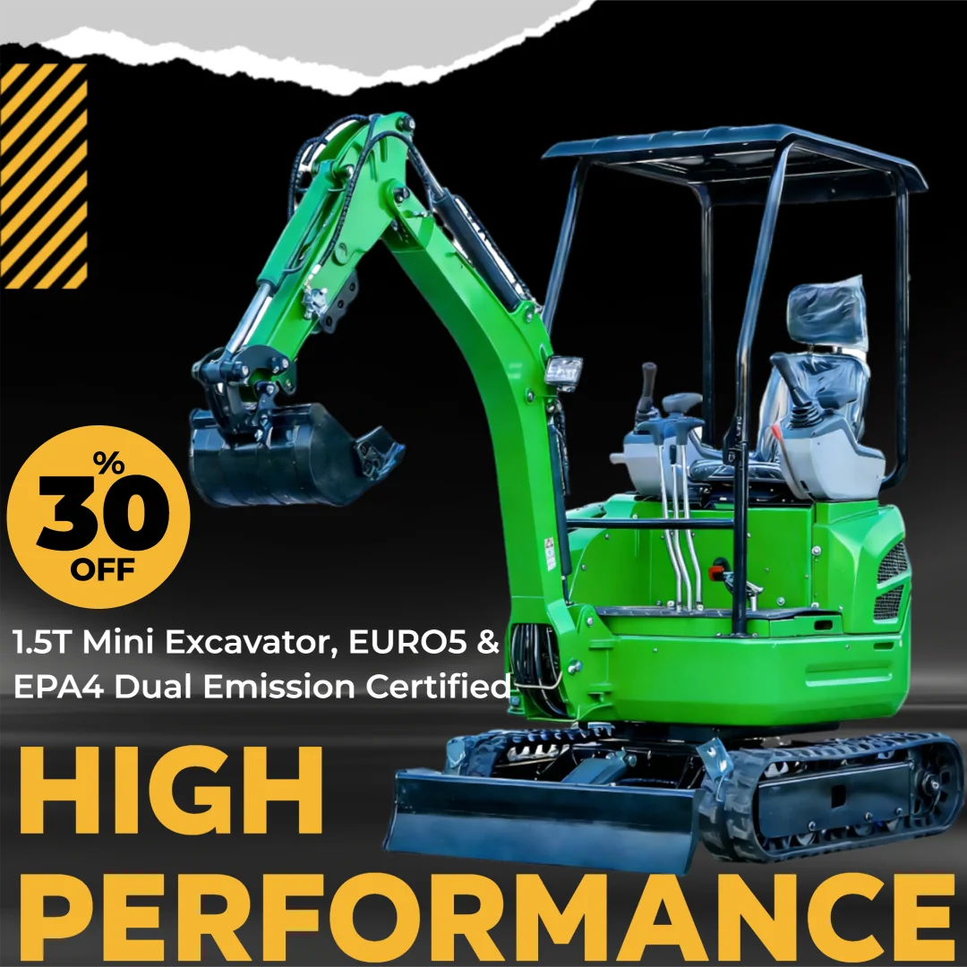 Mini Excavator 1.5Tons Pilot Control Small Crawler Excavator Mini Digger China Bagger Hydraulic Backhoe Excavator EPA Engine Fac
Mini Excavator 1.5Tons Pilot Control Small Crawler Excavator Mini Digger China Bagger Hydraulic Backhoe Excavator EPA Engine Fac