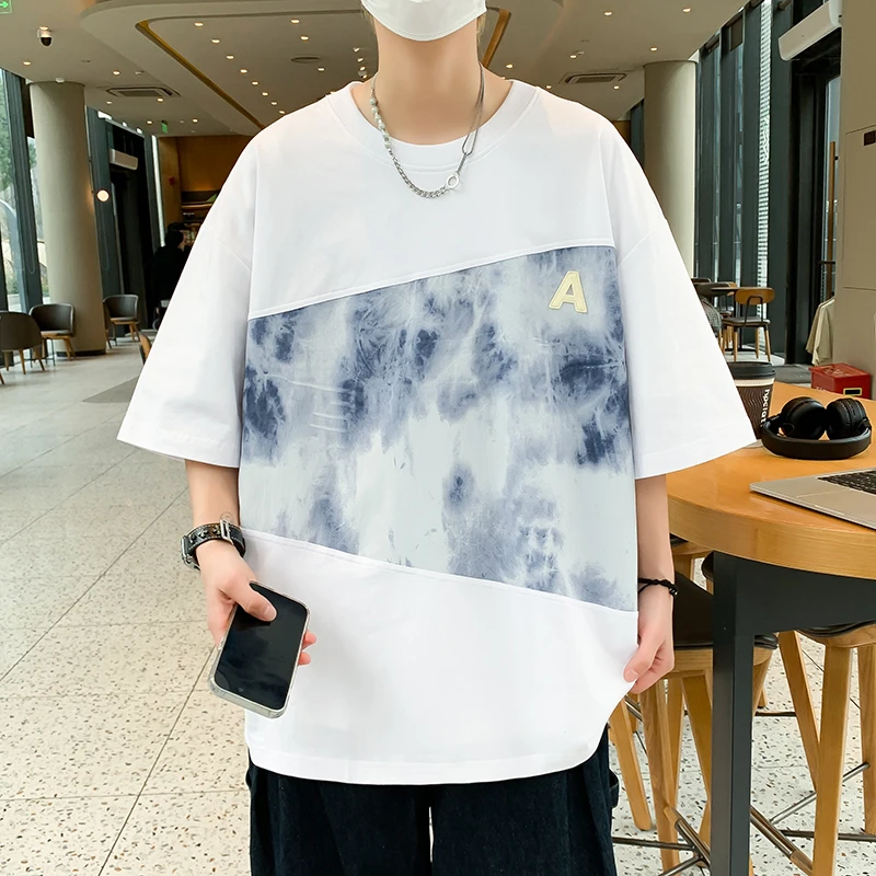 Fashion 2025 Summer Men's Short-Sleeved Cotton T-Shirts Youth High Streetwear Loose Casual Tees Outdoor Pull On Tops Clothing
Fashion 2025 Summer Men's Short-Sleeved Cotton T-Shirts Youth High Streetwear Loose Casual Tees Outdoor Pull On Tops Clothing
