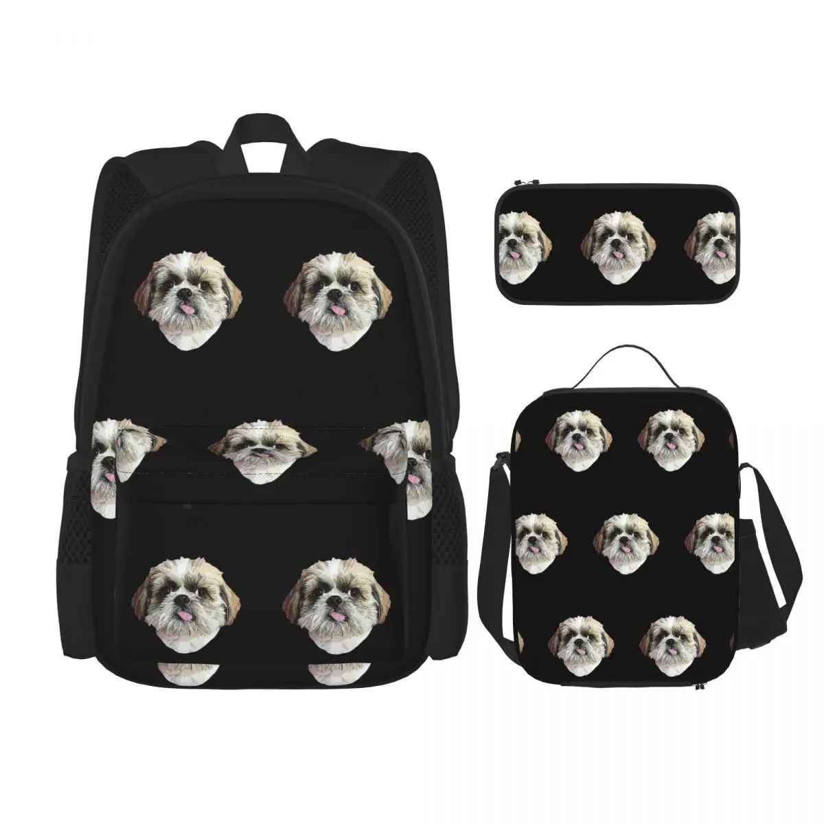 Shih Tzu Dog Backpacks Kids Bookbag School Bags Rucksack Lunch Bag Pen Bag Three-Piece Set
Shih Tzu Dog Backpacks Kids Bookbag School Bags Rucksack Lunch Bag Pen Bag Three-Piece Set