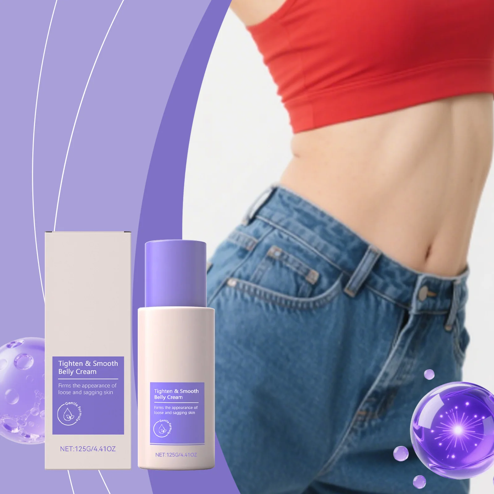 Rose Tighten Smooth Belly Cream Improve Sagging Increase Skin Elasticity Reduce Stretch Marks Relieve Drynes Body Shaping Lotion
Rose Tighten Smooth Belly Cream Improve Sagging Increase Skin Elasticity Reduce Stretch Marks Relieve Drynes Body Shaping Lotion