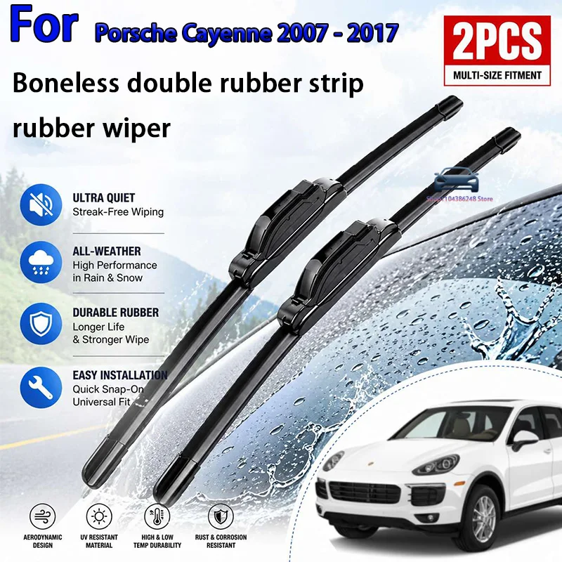 Front Wiper Blades For Porsche Cayenne 2007 - 2017 Windshield Windscreen Clean Window Car Rain Brushes 26"26" Modification Parts
Front Wiper Blades For Porsche Cayenne 2007 - 2017 Windshield Windscreen Clean Window Car Rain Brushes 26"26" Modification Parts