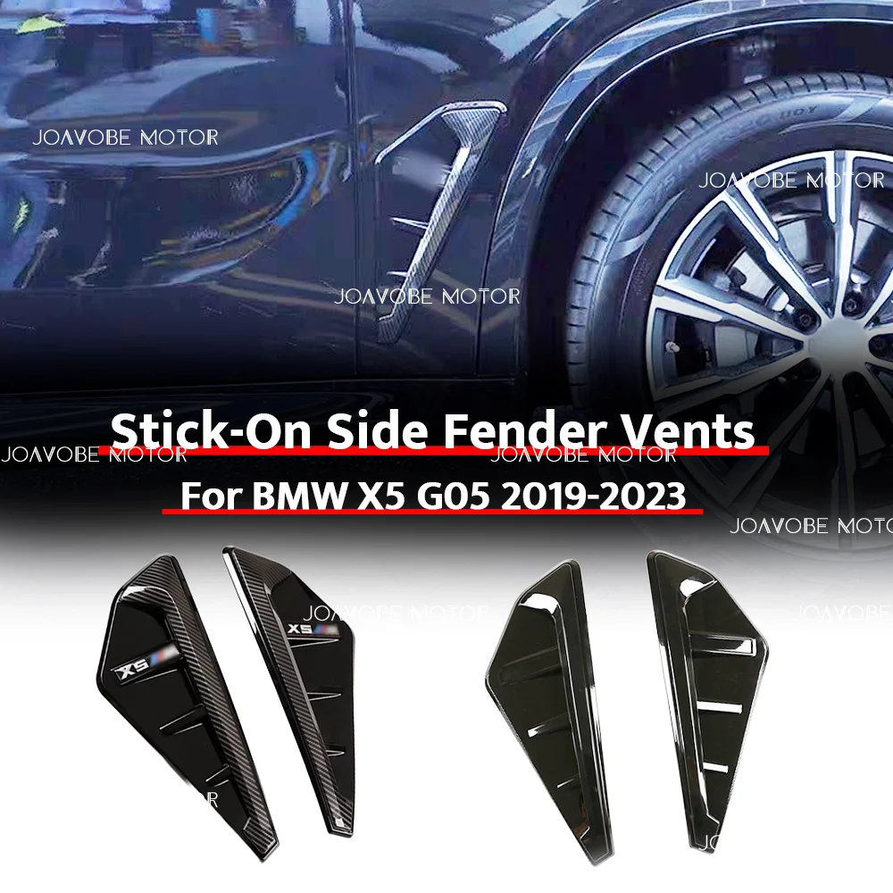 Glossy Carbon Fiber Look Glossy Black Stick-On Side Fender Vents For BMW X5 G05 2019-2023
Glossy Carbon Fiber Look Glossy Black Stick-On Side Fender Vents For BMW X5 G05 2019-2023