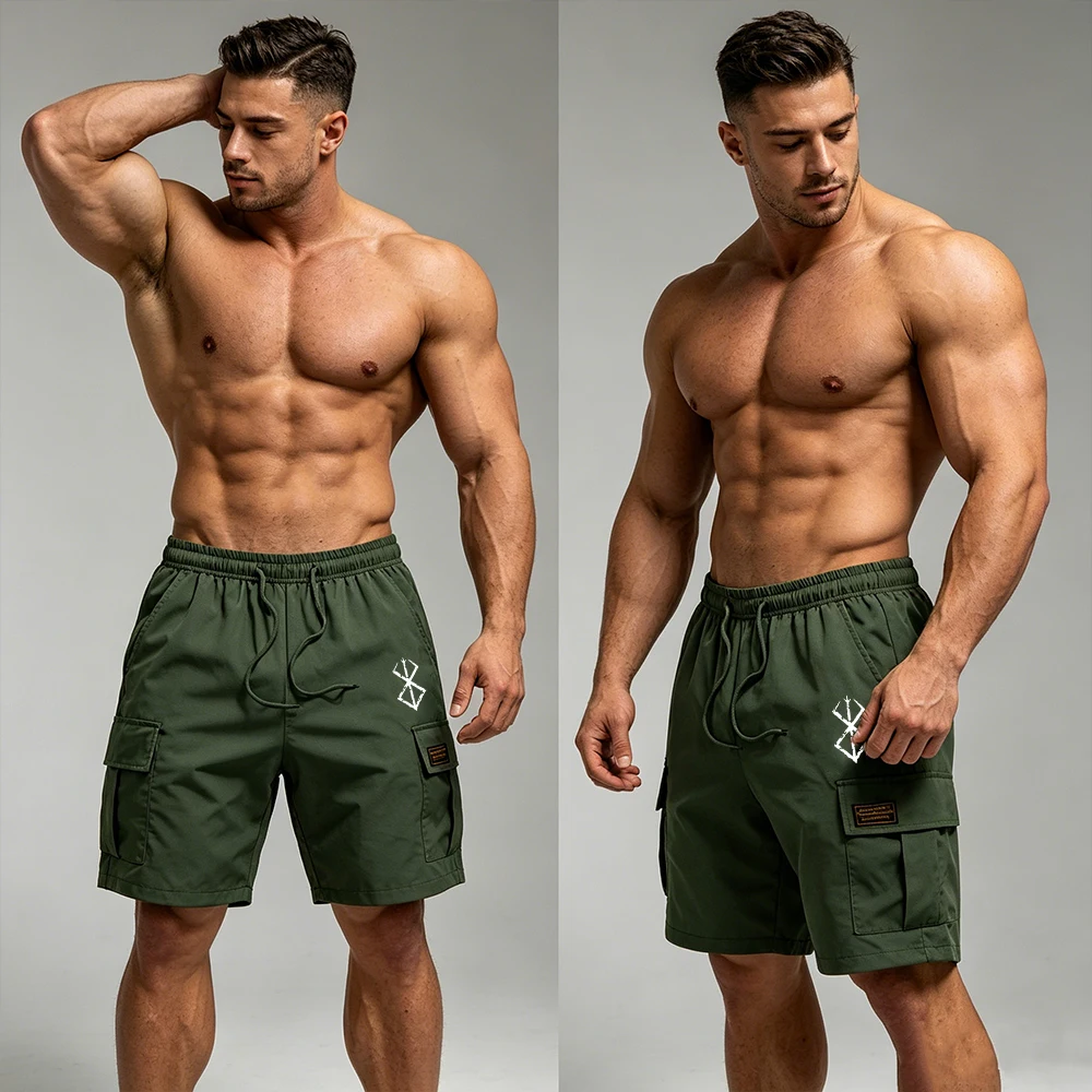 Men’s Quick-Dry Casual Cargo Shorts Multi-Pocket Elastic Drawstring Waist Unique Symbol Print Casual Summer Outdoor Daily Shorts
Men’s Quick-Dry Casual Cargo Shorts Multi-Pocket Elastic Drawstring Waist Unique Symbol Print Casual Summer Outdoor Daily Shorts