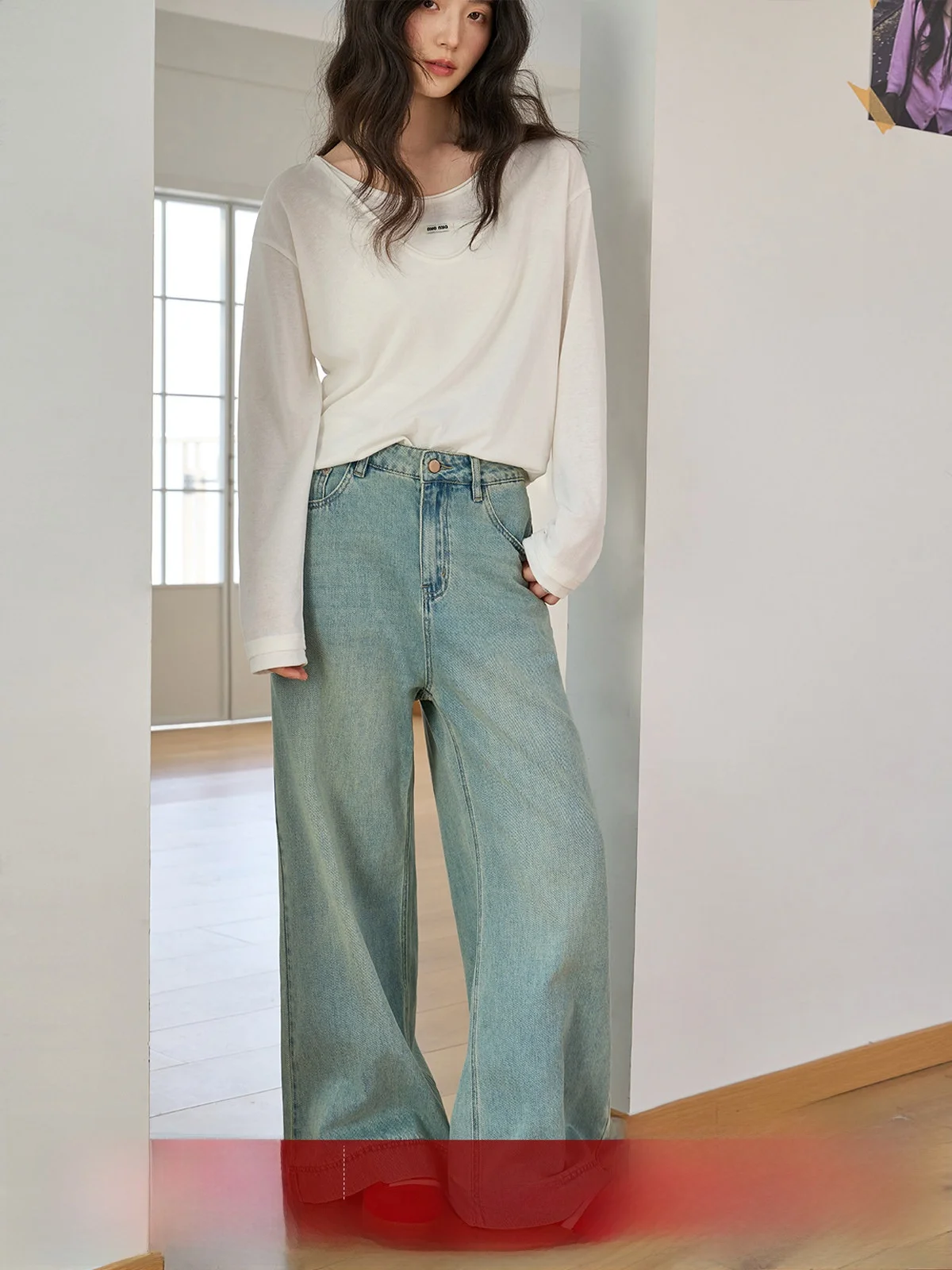 MoZa High Waist Straight Leg Loose Fit Women's Jeans Light Blue Washed Drapey Denim Pants Spring 2026 New Style Commute Friendly
MoZa High Waist Straight Leg Loose Fit Women's Jeans Light Blue Washed Drapey Denim Pants Spring 2026 New Style Commute Friendly