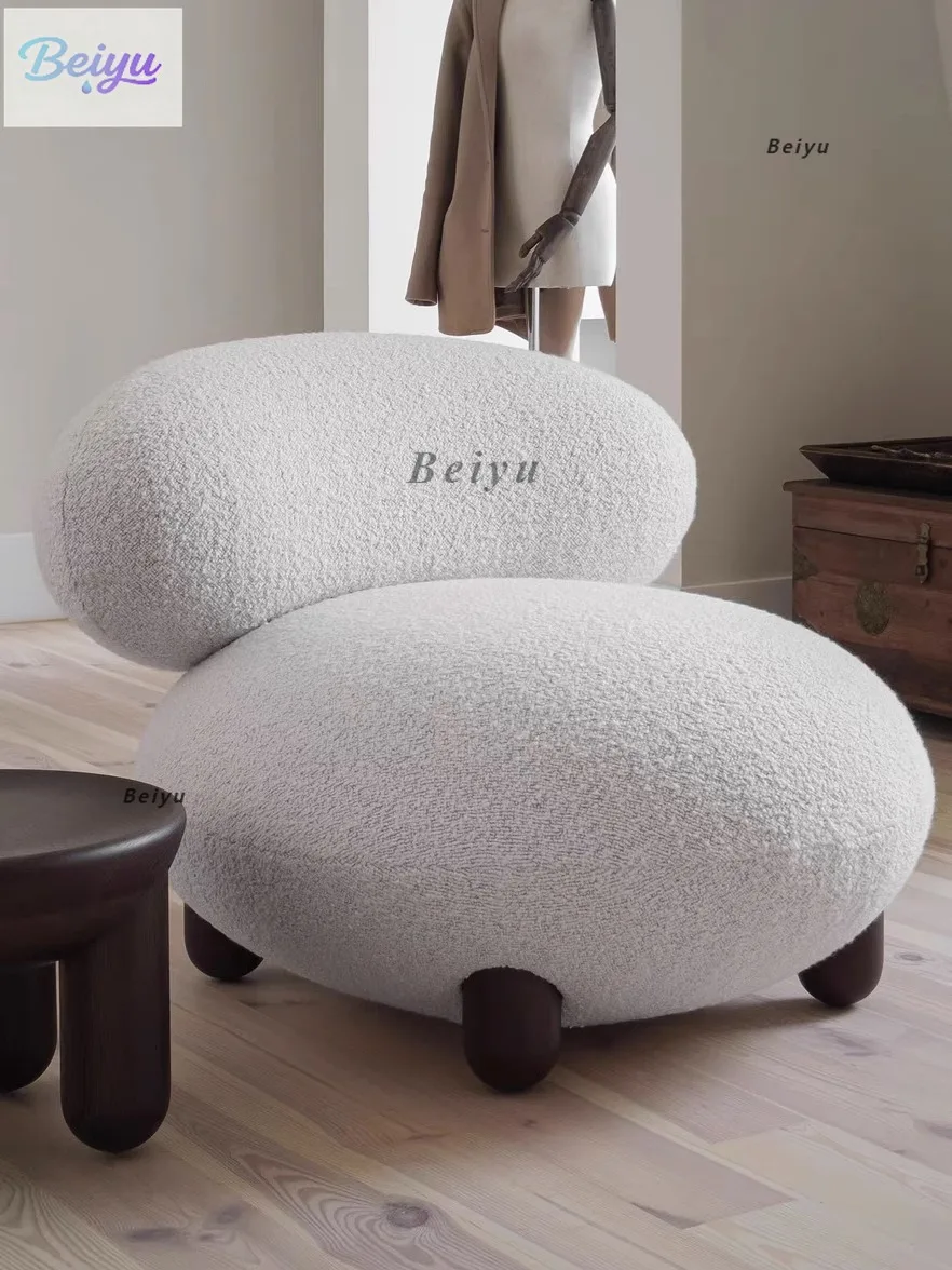 Simple Modern Solid Wood Leisure Chair Designer Sofa Chair Living Room Balcony Bedroom Cream Wind Lamb Fleece Single Chair
Simple Modern Solid Wood Leisure Chair Designer Sofa Chair Living Room Balcony Bedroom Cream Wind Lamb Fleece Single Chair