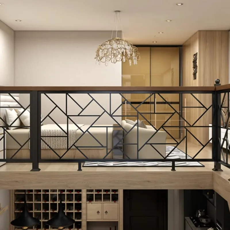 Indoor Living Room Villa Outdoor Balcony Stairs Modern Simple Wrought Iron Balustrade with Solid Guardrail
Indoor Living Room Villa Outdoor Balcony Stairs Modern Simple Wrought Iron Balustrade with Solid Guardrail