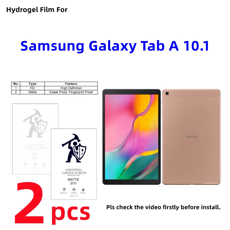 2pcs Matte Hydrogel Film For Samsung Galaxy Tab A 10.1 HD Screen Protector For Galaxy Tab A 10.1 Clear/Frosted Protective Film
2pcs Matte Hydrogel Film For Samsung Galaxy Tab A 10.1 HD Screen Protector For Galaxy Tab A 10.1 Clear/Frosted Protective Film