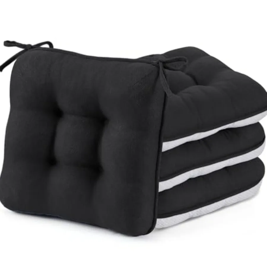 Chair Cushions for Dining Chairs Set of 4, 3.5" Thick Kitchen Table Chair Pads with Ties, Non Slip Backing and Covers, Seat Cus
Chair Cushions for Dining Chairs Set of 4, 3.5" Thick Kitchen Table Chair Pads with Ties, Non Slip Backing and Covers, Seat Cus