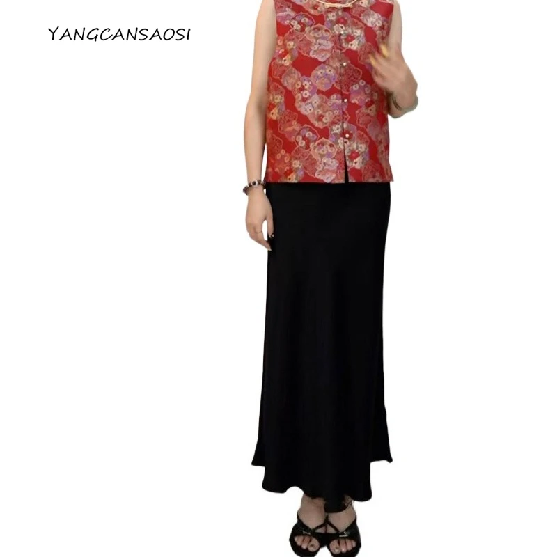 Women's Fashion Clothing 35MM Heavy Double Sided Satin Luxury 100% Natural Mulberry Silk Skin-friendly Black Hip Hugging Skirt
Women's Fashion Clothing 35MM Heavy Double Sided Satin Luxury 100% Natural Mulberry Silk Skin-friendly Black Hip Hugging Skirt