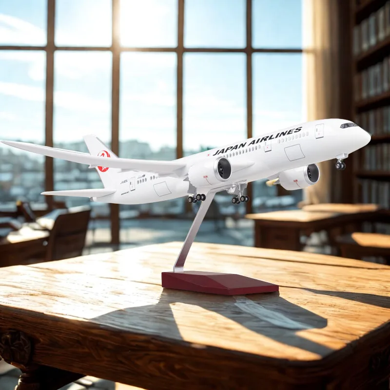 Display Toy 47CM 1:130 Scale Diecast Resin Model Japan Airlines 787 B787 Airplane With Light And Wheels Collection Airplanes
Display Toy 47CM 1:130 Scale Diecast Resin Model Japan Airlines 787 B787 Airplane With Light And Wheels Collection Airplanes