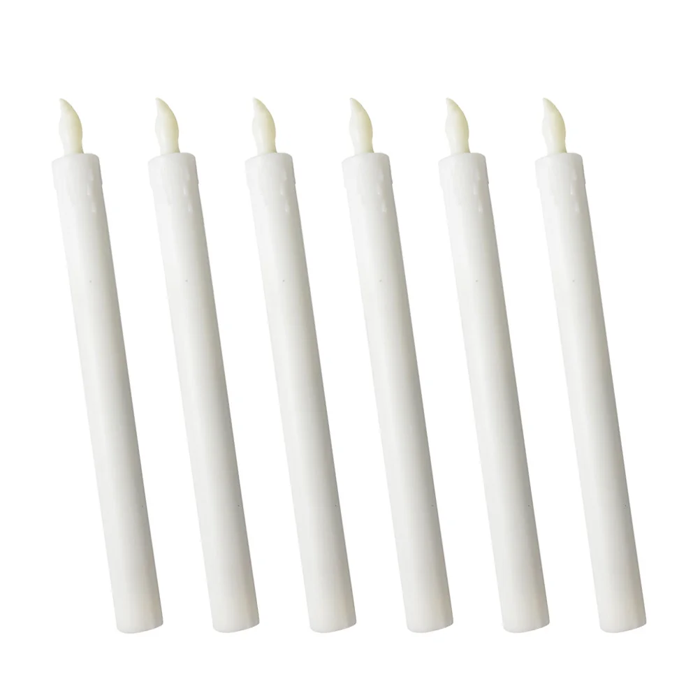 6pcs Electronic Long Lights LED Simulation Candles Decorative Lamps Party Supplies (Yellow Flash)
6pcs Electronic Long Lights LED Simulation Candles Decorative Lamps Party Supplies (Yellow Flash)