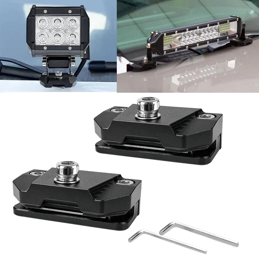 Universal 2Pcs Hood Mount Light Brackets Led Work Light Pods Kit Ditch Light Brackets Tools for Truck Suv Car Accessories
Universal 2Pcs Hood Mount Light Brackets Led Work Light Pods Kit Ditch Light Brackets Tools for Truck Suv Car Accessories