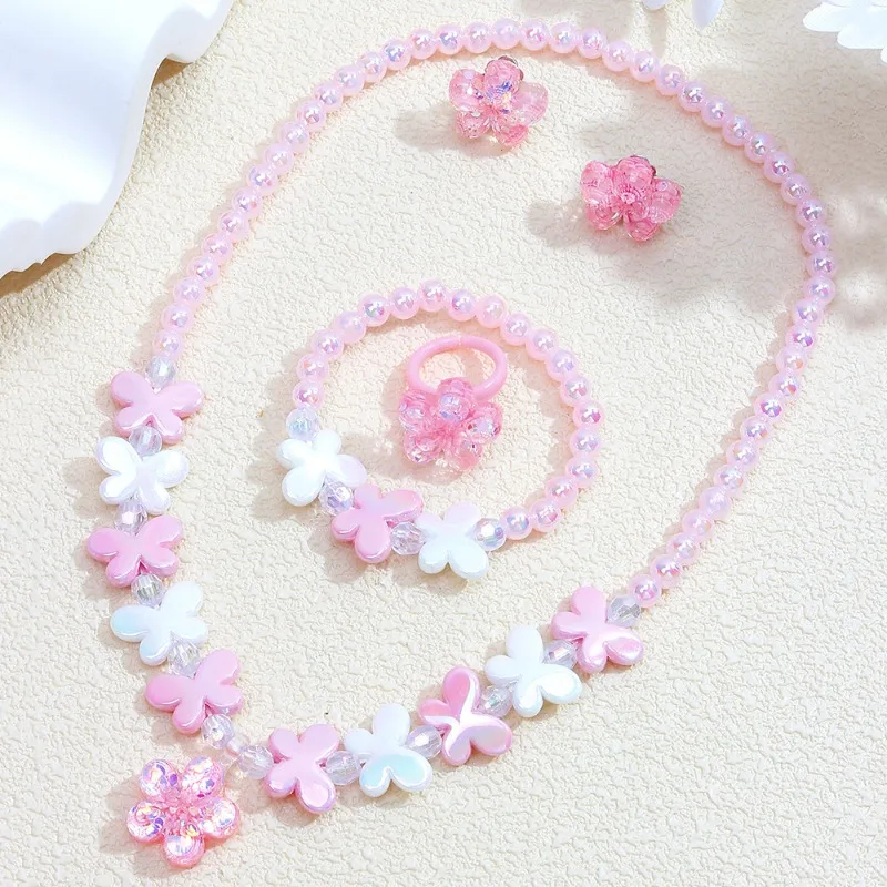 Ювелирные изделия из 5 предметов для девочек: цветочный кулон, серьги, кольцо, ожерелье и браслет из бисера, милые универсальные детские аксессуары
Ювелирные изделия из 5 предметов для девочек: цветочный кулон, серьги, кольцо, ожерелье и браслет из бисера, милые универсальные детские аксессуары