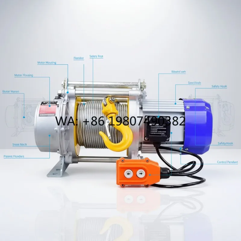 Portable Industrial Electric Wire Rope Hoist 1 Ton CE Certified IP66 Protection 1 Year Warranty for Workshop Garage Daily
Portable Industrial Electric Wire Rope Hoist 1 Ton CE Certified IP66 Protection 1 Year Warranty for Workshop Garage Daily