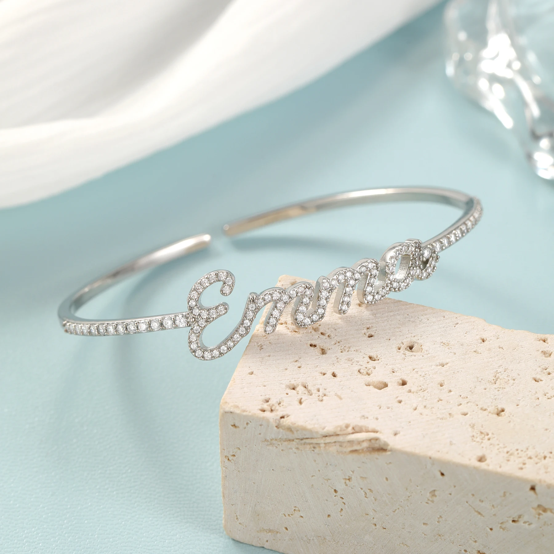 Qitian Custome Name Bracelets With Zircon Adjustable Bracelet 3D Process Charms Welded Zircon Jewelry For Women's Hand Bracelets
Qitian Custome Name Bracelets With Zircon Adjustable Bracelet 3D Process Charms Welded Zircon Jewelry For Women's Hand Bracelets