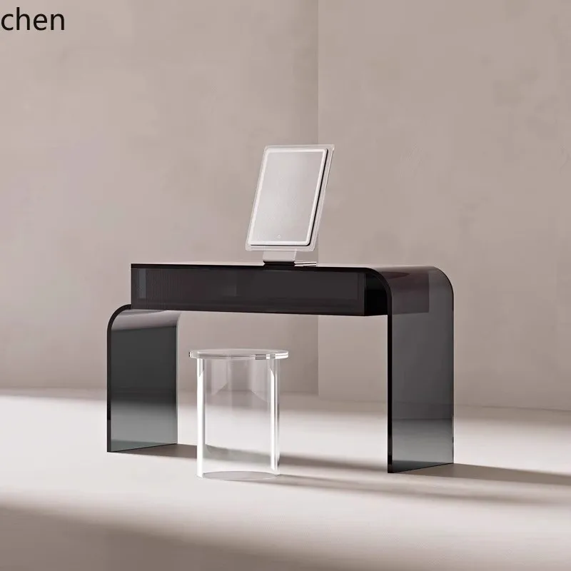 T acrylic creative transparent integrated dresser small girls bedroom makeup table light luxury storage simple desk
T acrylic creative transparent integrated dresser small girls bedroom makeup table light luxury storage simple desk