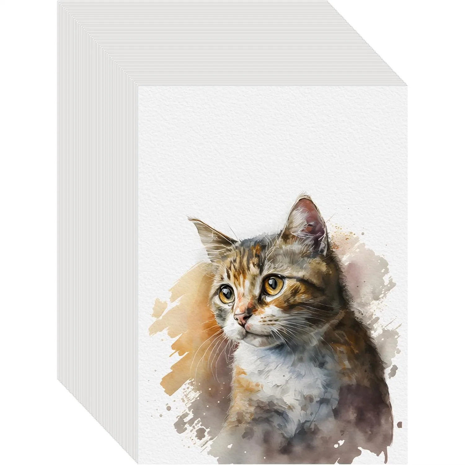 100 Sheets 5x7 Watercolor Paper 140lb/300g Cold Press Thick Pad for Painting Drawing Gouache Markers
100 Sheets 5x7 Watercolor Paper 140lb/300g Cold Press Thick Pad for Painting Drawing Gouache Markers