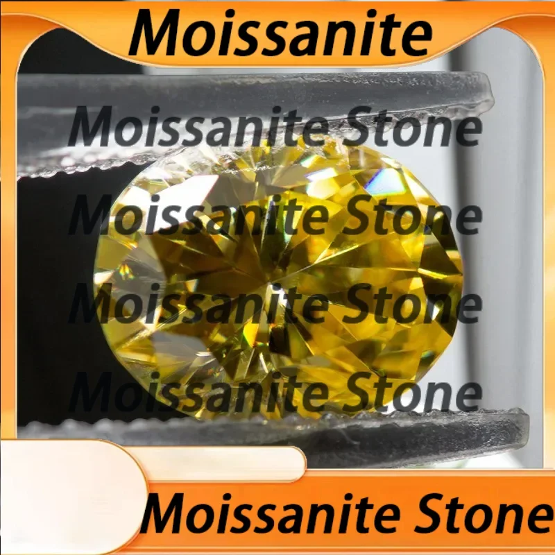 NEW Moissanite Stone Oval Cut Lemon Yellow VVS Lab Created Gemstone Pass Diamond Tester With Certificate For Jewely Making
NEW Moissanite Stone Oval Cut Lemon Yellow VVS Lab Created Gemstone Pass Diamond Tester With Certificate For Jewely Making