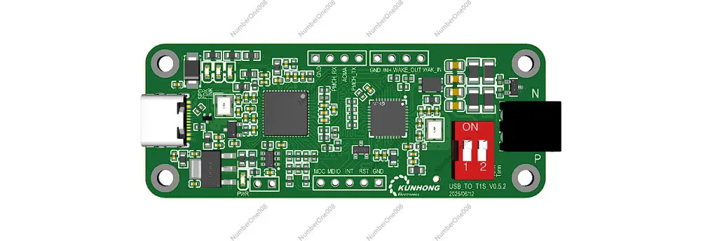 10BASE-T1S USB to Ethernet Converter with PLCA, 10Mbps Single Pair Automotive PHY Module LAN8670/8671/8672 for ECU Test
10BASE-T1S USB to Ethernet Converter with PLCA, 10Mbps Single Pair Automotive PHY Module LAN8670/8671/8672 for ECU Test