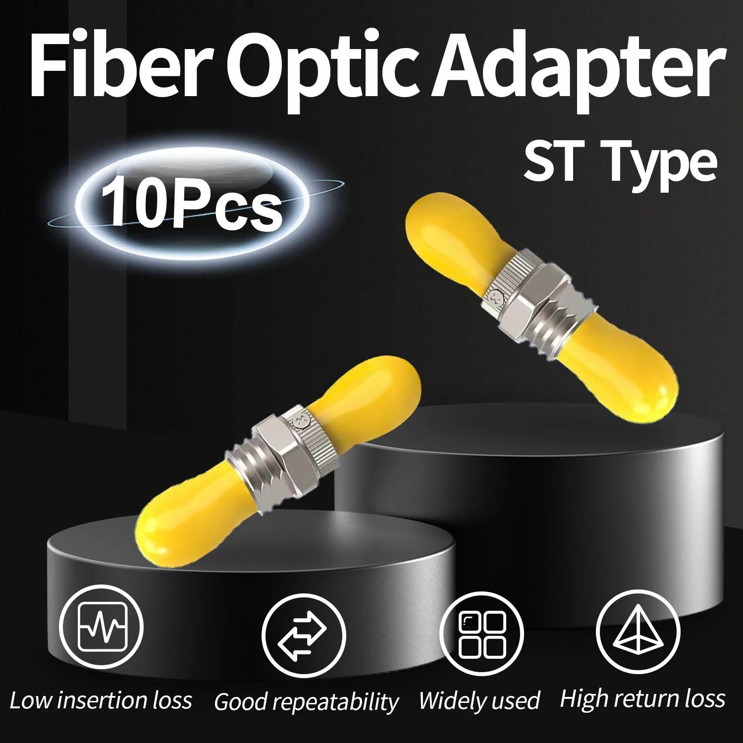 10 Pcs ST to ST Coupler Fiber Optic Adapter, Singlemode Simplex Connector Converter SM Fiber Flange Ftth
10 Pcs ST to ST Coupler Fiber Optic Adapter, Singlemode Simplex Connector Converter SM Fiber Flange Ftth