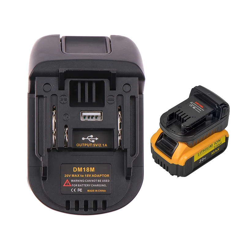 1PC Convert For Dewalt 20V Battery M18 18V Battery To Makita 18V Battery DM18M Battery Adapter For Makita 18V Tools
1PC Convert For Dewalt 20V Battery M18 18V Battery To Makita 18V Battery DM18M Battery Adapter For Makita 18V Tools
