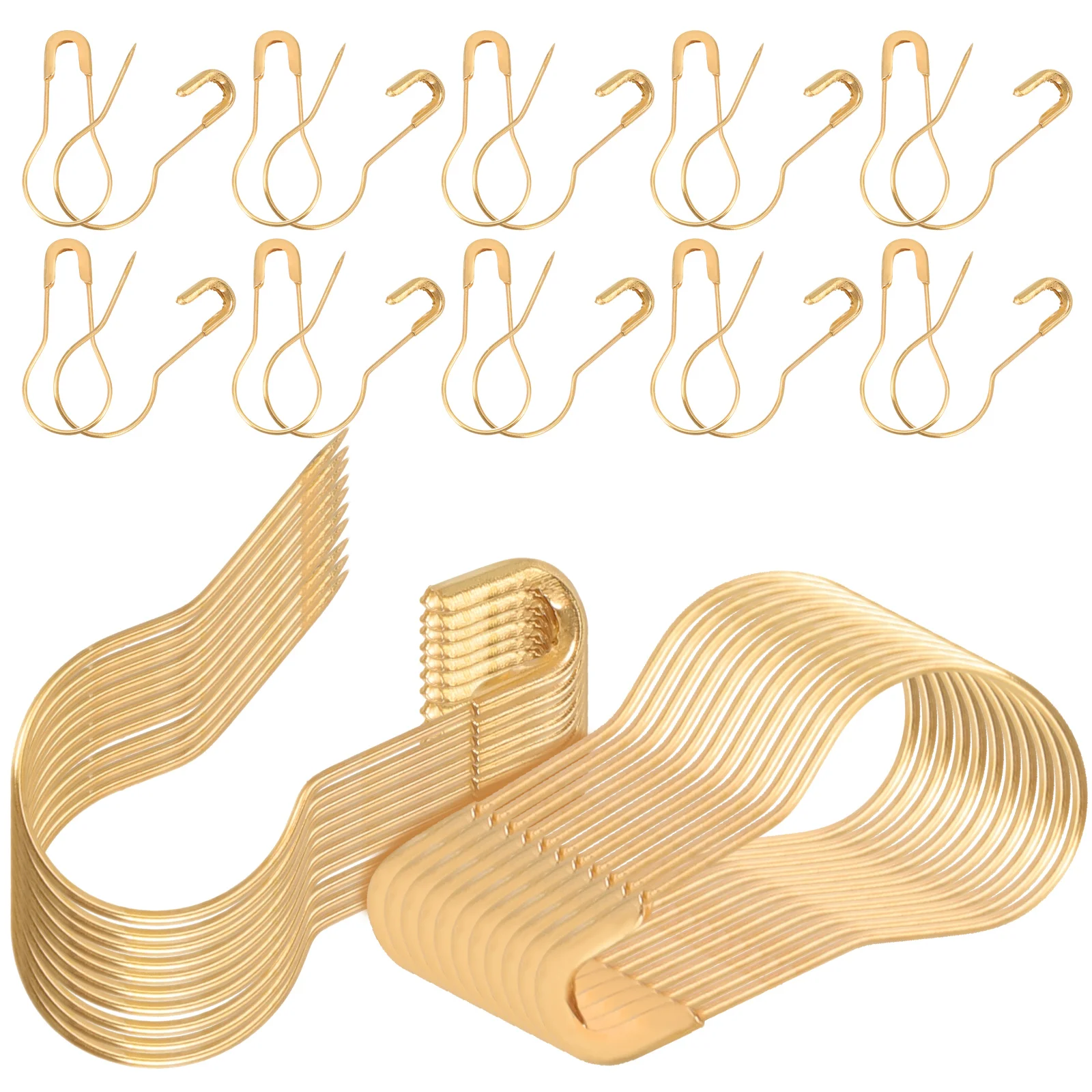 200pcs Gourd Shaped Safety Pins Golden Metal Brooch Sewing Crafts Clothing Tag Fixed Lightweight DIY Accessories
200pcs Gourd Shaped Safety Pins Golden Metal Brooch Sewing Crafts Clothing Tag Fixed Lightweight DIY Accessories