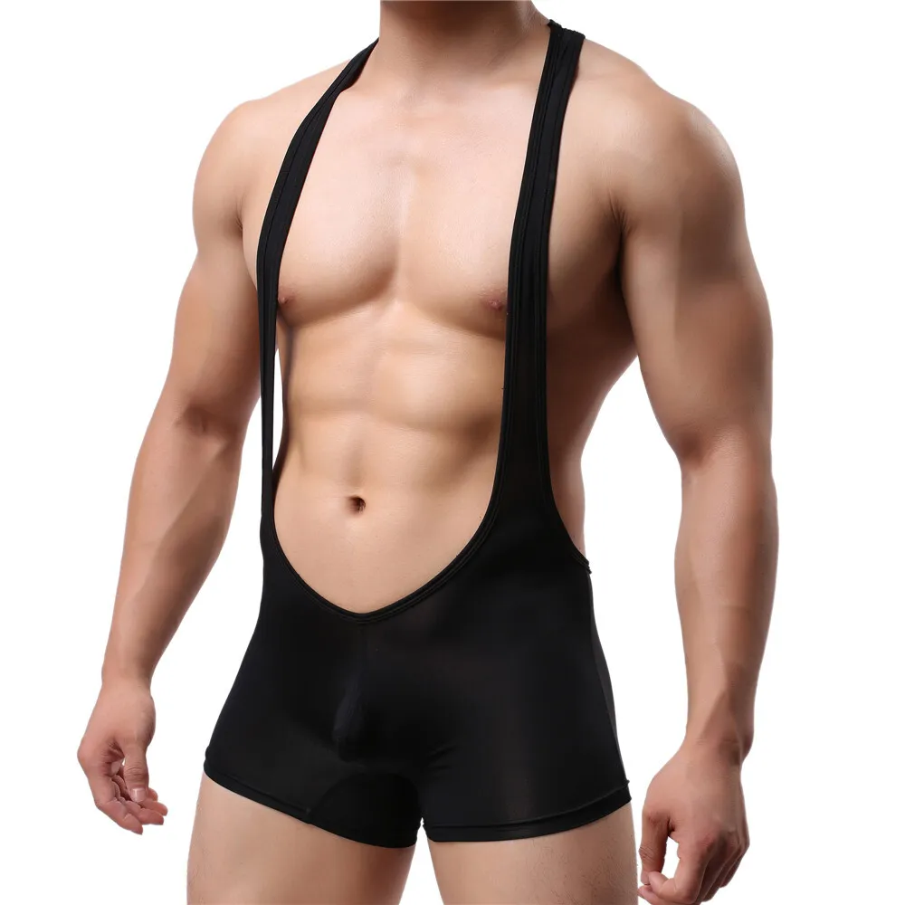 Men's Solid Color One-Piece Undershirts Sexy Elastic Underwear Homme Bodysuits See Through Jumpsuits Wrestling Singlet Leotard
Men's Solid Color One-Piece Undershirts Sexy Elastic Underwear Homme Bodysuits See Through Jumpsuits Wrestling Singlet Leotard