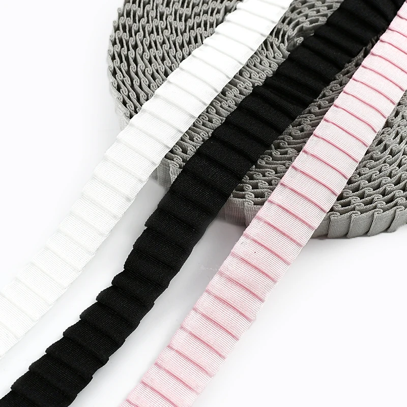 5/10M Meetee 13mm Pleated Elastic Band Shoulder Strap Sewing Underwear Rubber Ribbon Bra Garment Decor Lace Stretch Tape Supply
5/10M Meetee 13mm Pleated Elastic Band Shoulder Strap Sewing Underwear Rubber Ribbon Bra Garment Decor Lace Stretch Tape Supply