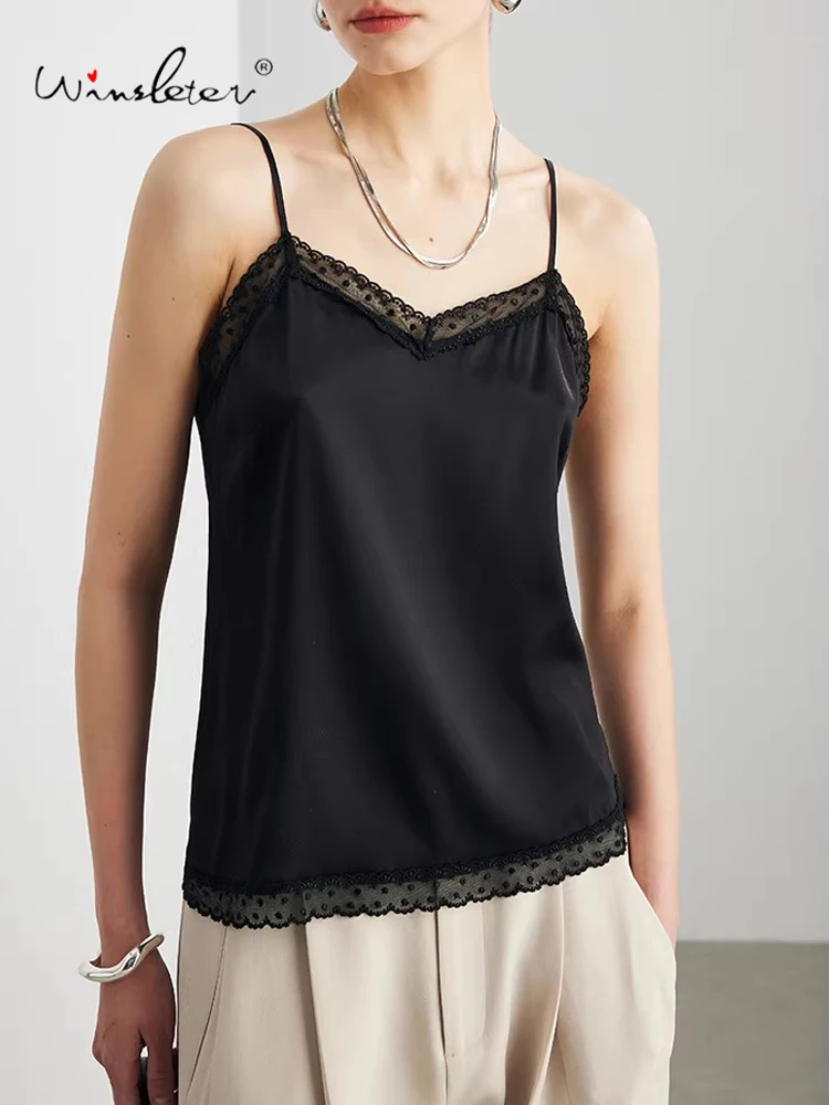 Winsleter-90%Silk 10%Elastane Elegant Sling, Lace Patchwork, Women French Retro Slim Camisole, 2026 Spring Summer New T5D970CC
Winsleter-90%Silk 10%Elastane Elegant Sling, Lace Patchwork, Women French Retro Slim Camisole, 2026 Spring Summer New T5D970CC