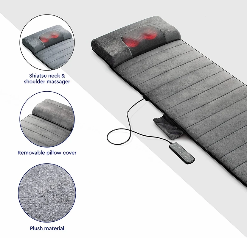 Meiyang Hot Sale Cheap Price Electric Back Vibration Massage Mattress Shiatsu Home Massage Mattress Full Body
Meiyang Hot Sale Cheap Price Electric Back Vibration Massage Mattress Shiatsu Home Massage Mattress Full Body
